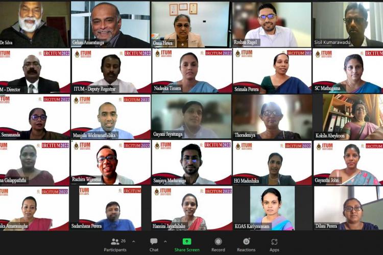 The Institute of Technology, University of Moratuwa International Research Conference 2022