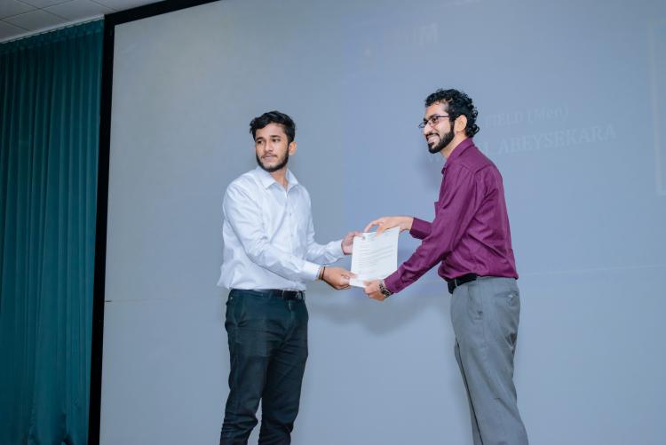 Felicitation Ceremony 2023: Celebrating Sporting Excellence of ITUM participants at Sri Lanka University Games.