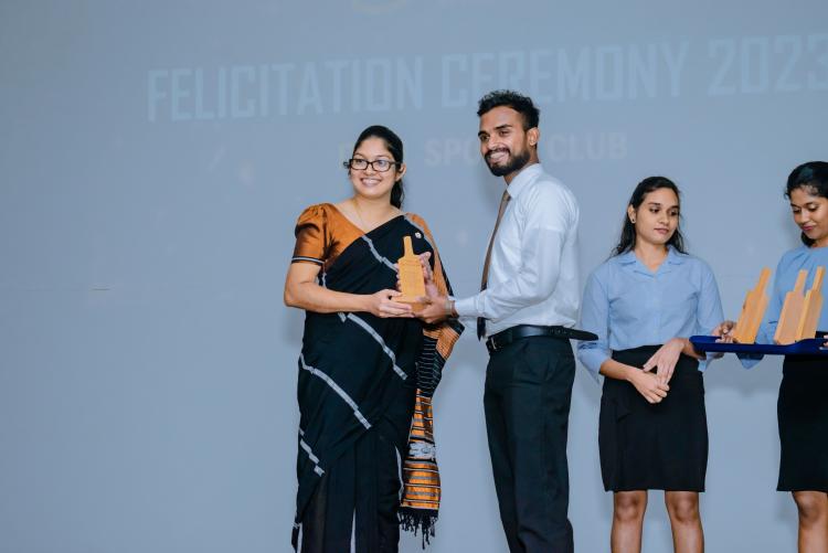 Felicitation Ceremony 2023: Celebrating Sporting Excellence of ITUM participants at Sri Lanka University Games.