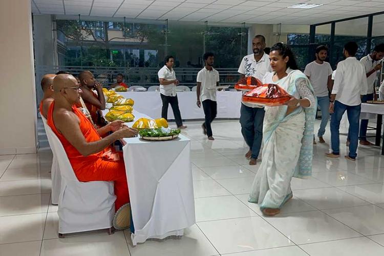 Pirith Chanting and Alms-Giving Ceremony at ITUM: A Night of Spiritual Blessings